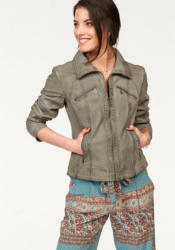 Tamaris Lederjacke, tailliert, in Used-Look