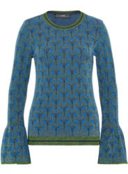 Jacquard-Pullover mit Lurex