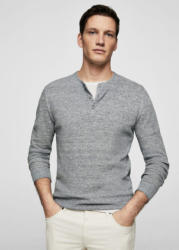 MANGO MAN Melierter Henley-Pullover