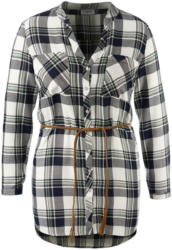 Damen Longbluse mit Gürtel