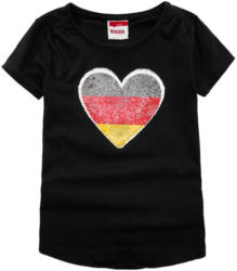 Mädchen Fan T-Shirt mit Wendepailletten