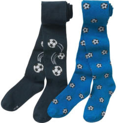 2 Jungen Strumpfhosen im Fußball-Design