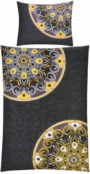 Satin BETTWÄSCHE in Goldfarben, Schwarz, Silberfarben