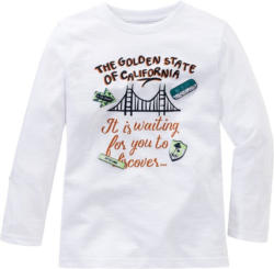 Jungen Langarmshirt mit Message-Print