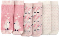 3 Paar Baby Socken mit Vogel-Motiven