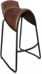 BARHOCKER in Kunststoff, Metall, Textil Braun, Schwarz