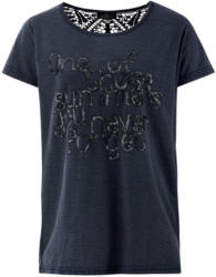 Damen T-Shirt mit Pailletten-Schriftzug