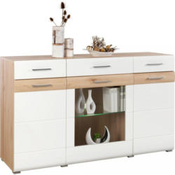Sideboard In Buchefarben, Weiß