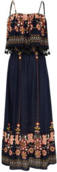 Maxikleid ´Jen Printed Embroidered Tassle´