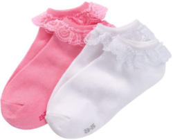 2 Paar Mädchen-Sneaker-Socken