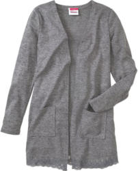 Mädchen Cardigan mit Spitzenbesatz