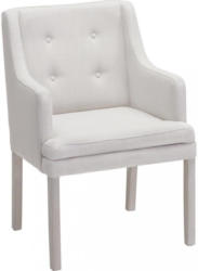 Stuhl In Textil Creme