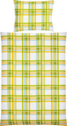 Novel Seersucker Bettwäsche In Blau, Goldfarben, Grün, Weiß blau, goldfarben, grün, weiß