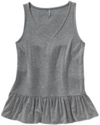 Damen-Top mit Rüsche am Saum