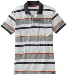 Herren-Poloshirt mit modischen Streifen