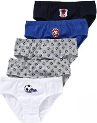 Jungen-Slip mit Fußball-Motiven, 5er Pack