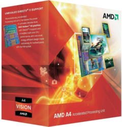 AMD A4-3300 APU mit AMD Radeon™ HD 6410D Grafikeinheit Boxed 2x 2500 MHz Dual Core Sockel AMD FM1 65 W