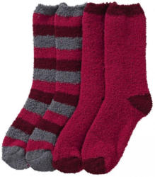 Damen-Kuschelsocken aus weichem Flausch-Material, 2er Pack