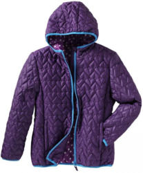 Mädchen-Jacke mit gestepptem Herzmuster