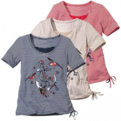 Damen-T-Shirt mit maritimem Frontaufdruck