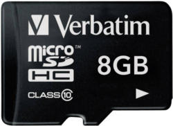 microSDHC-Karte 8 GB Verbatim Premium Class 10