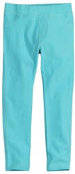 Mädchen-Jeggings mit hellen Kontrast-Nähten