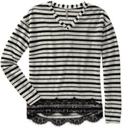 Damen-Shirt mit toller Spitze am Saum
