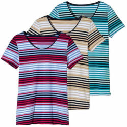 Damen-T-Shirt mit modischen Querstreifen