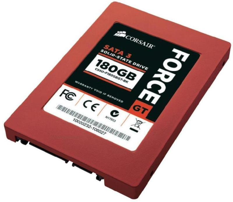 Corsair SSD-Festplatte Force GT CSSD-F180GBGT-BK 180 GB 2.5 SATA-III (600 MB/s)