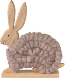 Deko-Hasenfigur mit Wolle