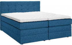 Boxspringbett 200 Cm X 200 Cm In Textil Blau, Petrol