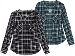 Damen-Bluse mit trendigem Karomuster