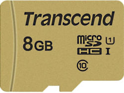 Transcend Premium 500S microSDHC-Karte 8 GB Class 10, UHS-I, UHS-Class
