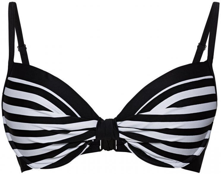 Damen-Bikini-Oberteil mit Streifenmuster