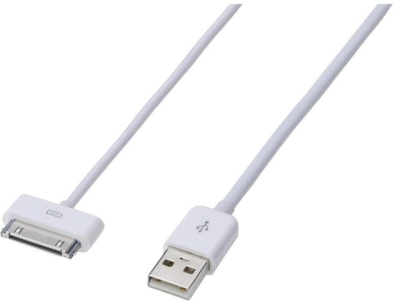 ednet iPad/iPhone/iPod Datenkabel/Ladekabel [1x USB 2.0 Stecker A - 1x