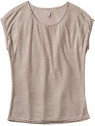 Damen-T-Shirt in Web-Optik