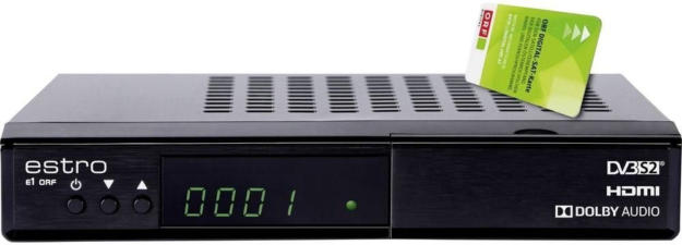 Estro SAT-Receiver e1 ORF PVR Ready + ORF digital SAT- Karte für nur €