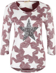 Langarmshirt mit Paillettenbesatz