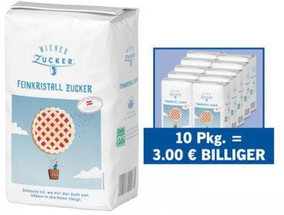 wogibtswas.at WIENER ZUCKER Feinkristallzucker € 0,59 bei Lidl Österreich