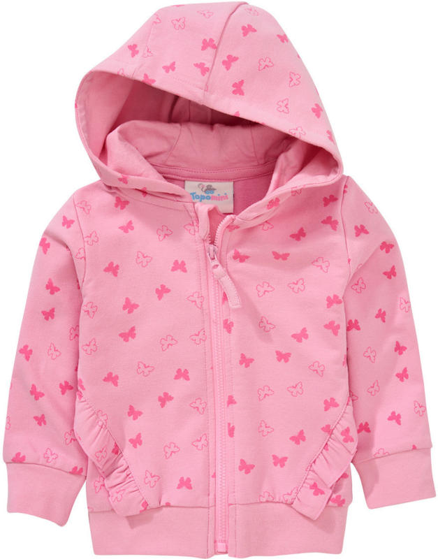 Baby Sweatjacke mit Schmetterling-Allover