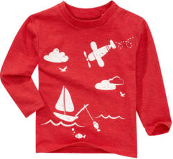 Baby Langarmshirt mit Schulterknöpfung