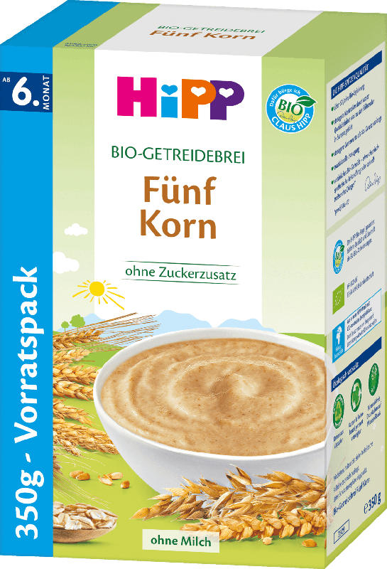 Hipp Bio-Getreidebrei Fünf Korn ab 6. Monat
