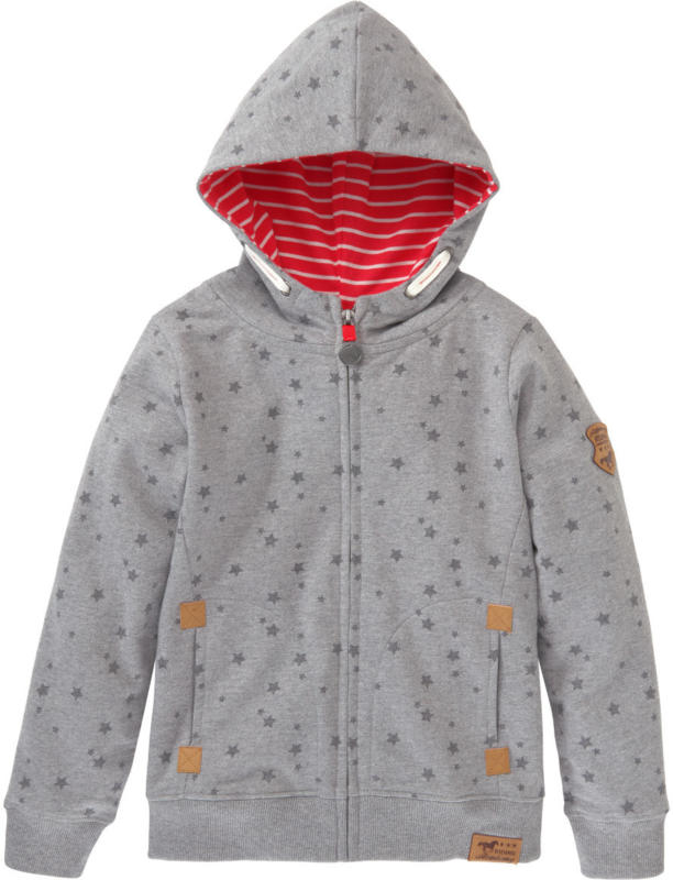 Mädchen Sweatjacke mit Sternen-Print
