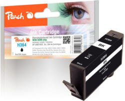 Peach Tintenpatrone mit Chip, schwarz kompatibel zu HP No. 364, CB316EE