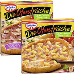 Dr Oetker Die Ofenfrische Pizza Schinken Ananas Gefroren Jede 410 G Packung Und Weitere Sorten Nur 1 99 Real Angebot Barcoo