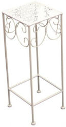 Metalltisch eckig, Höhe ca. 50 cm