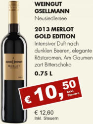 2013 Merlot Gold Edition