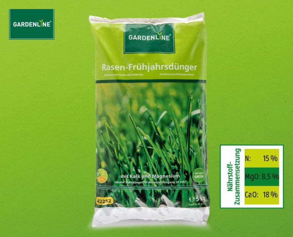 GARDENLINE RasenFrühjahrsdünger ️ Online von HOFER wogibtswas.at