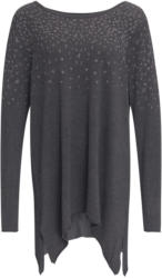 Damen Longpullover mit Ziersteinchen