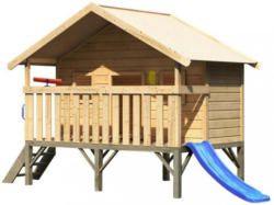 Spielturm Stelzenhaus Lukas Set Naturfarben